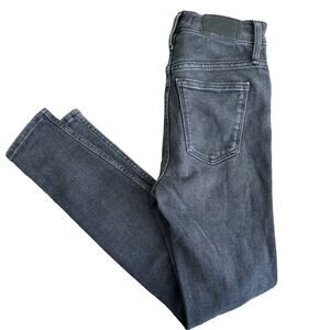 Madewell 10" High-Rise Skinny Jeans in Starkey Wash, Black/Gray, Women’s Size 26